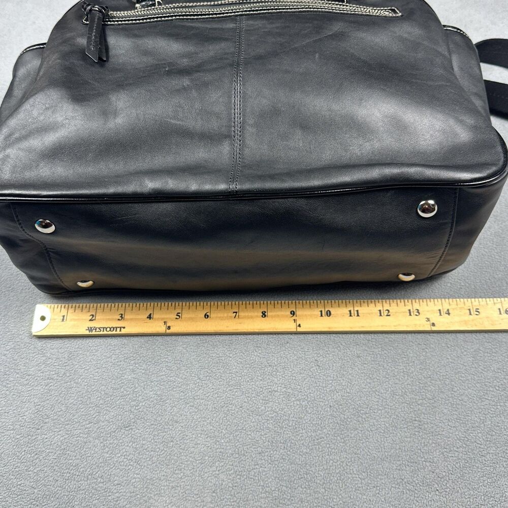 Coach Addison Tote Black Leather Diaper Bag Satchel Shoulder Crossbody F18374 - Picture 7 of 15